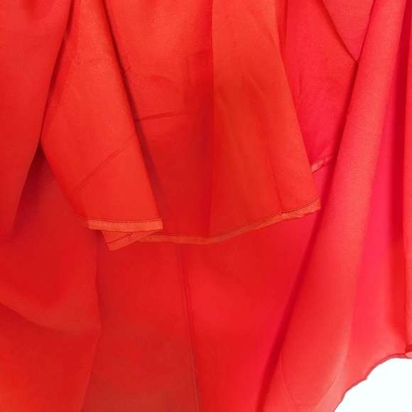 NWT City Chic Sexy Overlay Maxi Dress in Fire Cracker Size S/16 - Picture 9 of 12